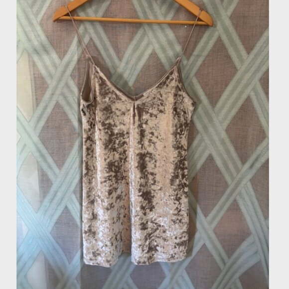 Silver/ Grey Velvet Mini Dress- Stretchy - Picture 1 of 5